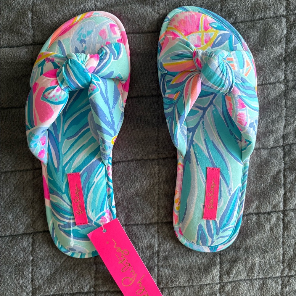 Lilly Pulitzer Multicolor Tropical Sandals/slippers